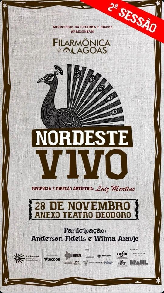 Cartaz do concerto Nordeste Vivo